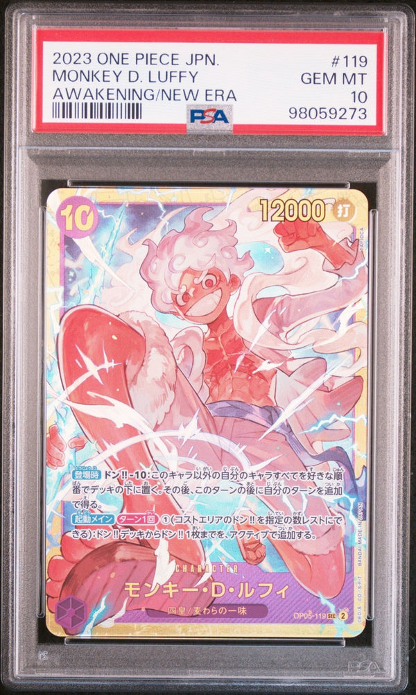 2023 One Piece Card Game Monkey D. Luffy OP05 - 110 Awakening New Era - PSA 10 - JapanResell