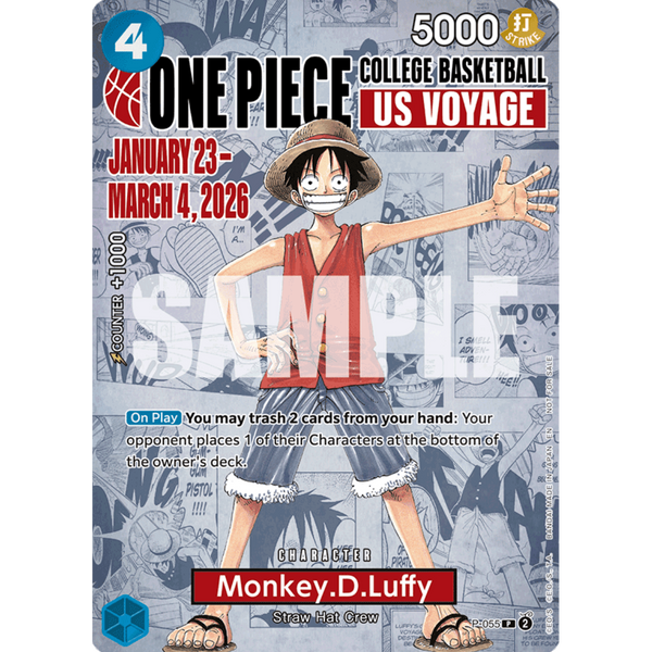 Carte One Piece Monkey.D.Luffy (P - 055) (V.3) Promos (Précommande, en Stock aux USA) – japonais | JapanResell