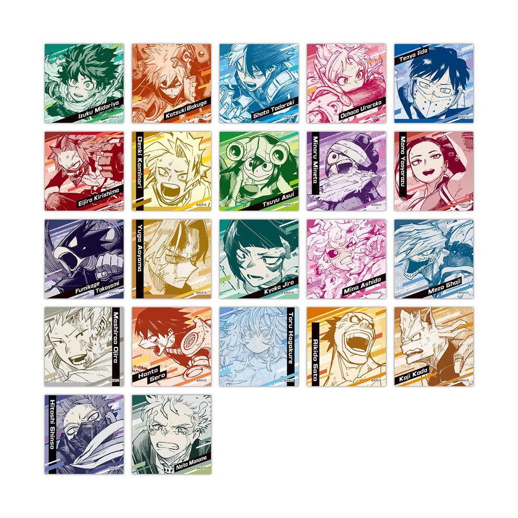 My Hero Academia ART EXHIBITION - Collection complète d'autocollants carrés (Précommande) – Stickers japonais | JapanResell
