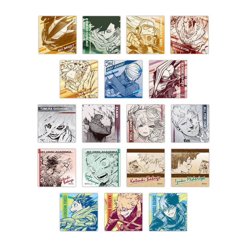 My Hero Academia ART EXHIBITION - Collection complète d'autocollants carrés (Précommande) – Stickers japonais | JapanResell