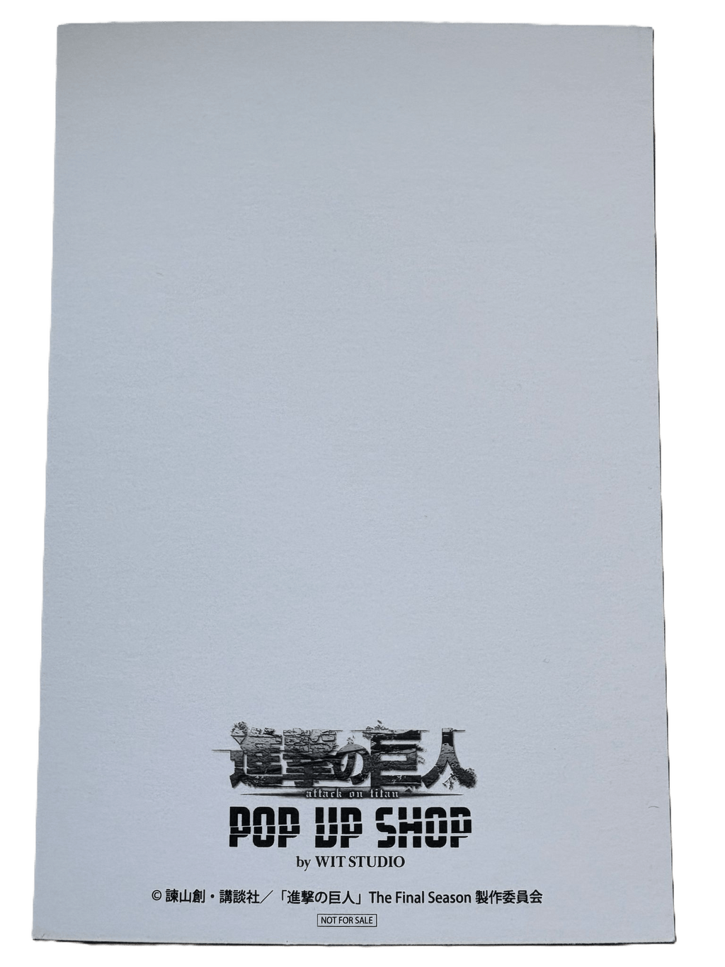 Shingeki No Kyojin (l'Attaque des Titans) - Illustration Erwin - POP UP SHOP by WIT STUDIO - JapanResell