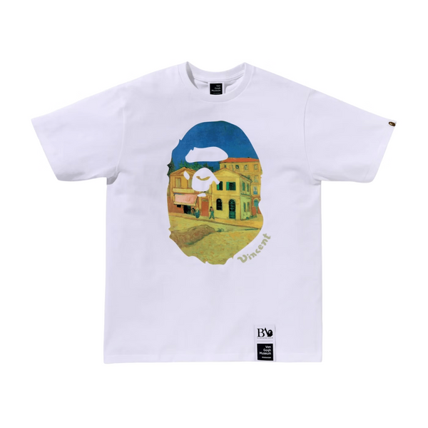 T-shirt BAPE x Van Gogh Museum Ape Head Canvas Art III – japonais | JapanResell