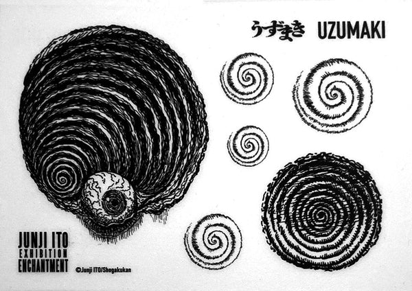 Tattoo Stickers Uzumaki - Junji Ito Exhibition - JapanResell