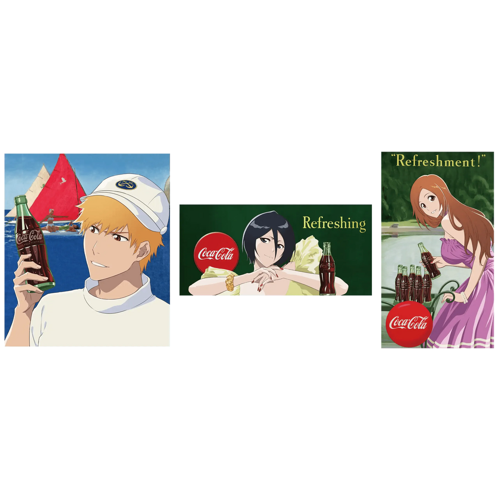 Grande Affiche Bleach Ichigo Kurosaki X Coca - Cola (Retro) - Atmos – Affiche japonais | JapanResell