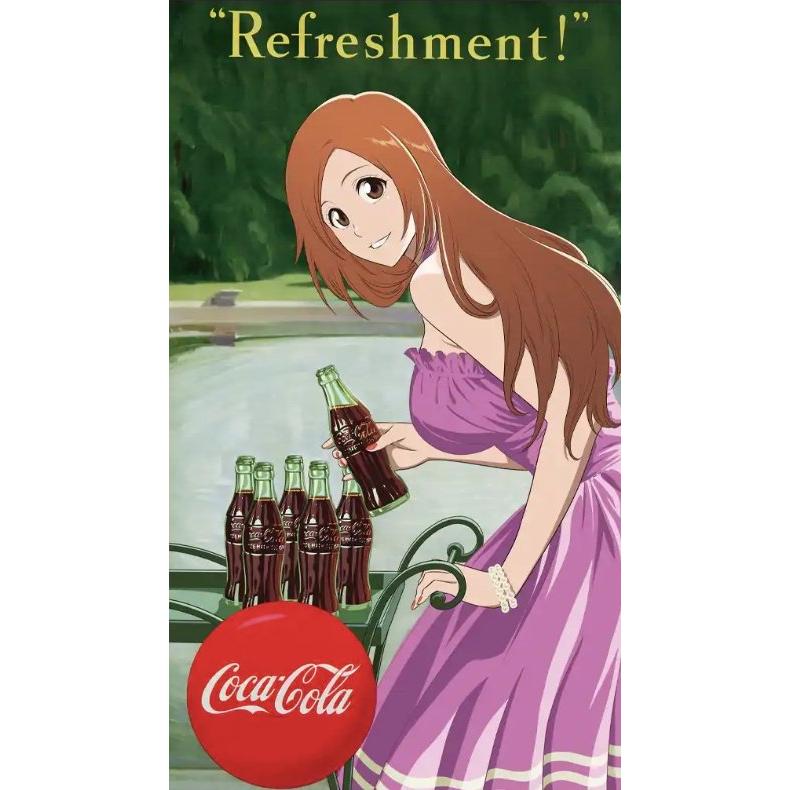 Bleach Orihime Inoue X Coca-Cola Large Poster - Atmos– JapanResell