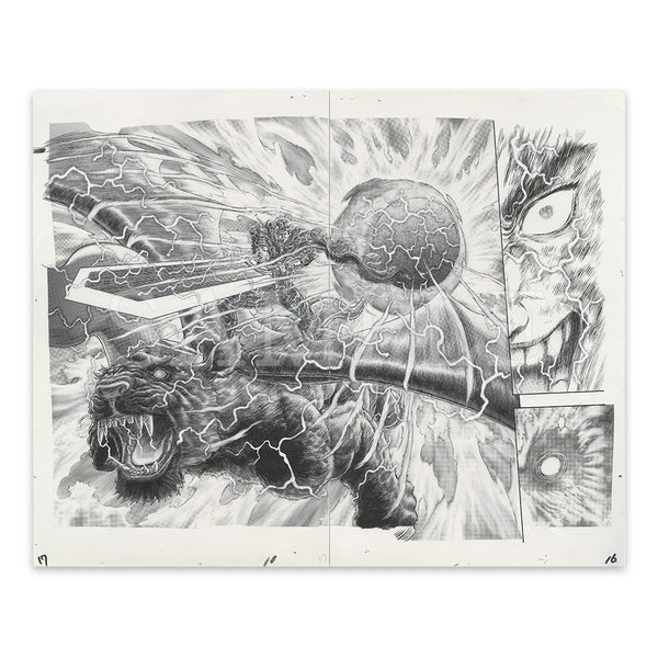 Planche Manuscrite (P) - Zodd et Guts - Berserk Exhibition - JapanResell